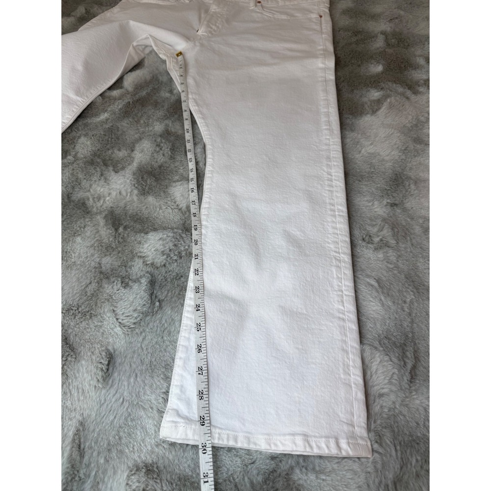 Polo Ralph Lauren Varick Slim Straight Jeans White Denim Mens 40x30-0639 - Picture 3 of 7